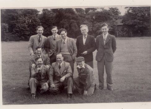 Historic amateur radio club group photograph